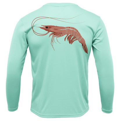 Saltwater Born Key West, FL Jumbo Shrimp Long Sleeve UPF 50+ Dry - Fit Shirt - Angler's Pro Tackle & Outdoors