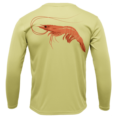 Saltwater Born Key West, FL Jumbo Shrimp Long Sleeve UPF 50+ Dry - Fit Shirt - Angler's Pro Tackle & Outdoors