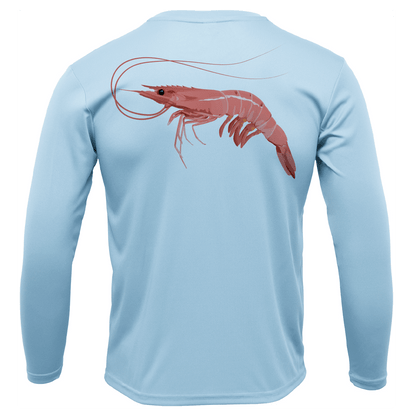 Saltwater Born Key West, FL Jumbo Shrimp Long Sleeve UPF 50+ Dry - Fit Shirt - Angler's Pro Tackle & Outdoors