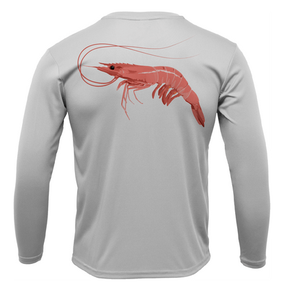 Saltwater Born Key West, FL Jumbo Shrimp Long Sleeve UPF 50+ Dry - Fit Shirt - Angler's Pro Tackle & Outdoors