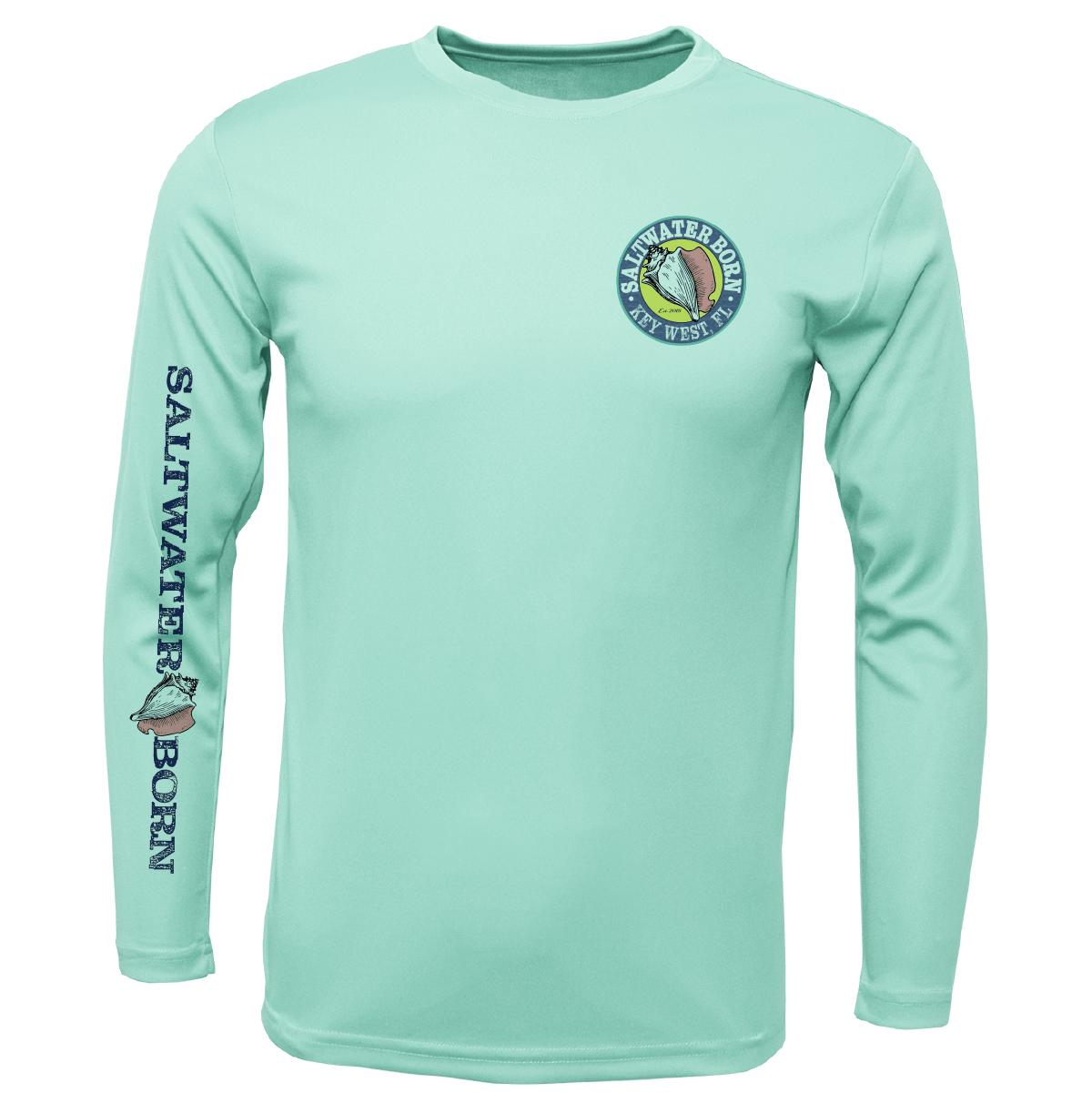 Saltwater Born Key West, FL Kraken Long Sleeve UPF 50+ Dry - Fit Shirt - Angler's Pro Tackle & Outdoors