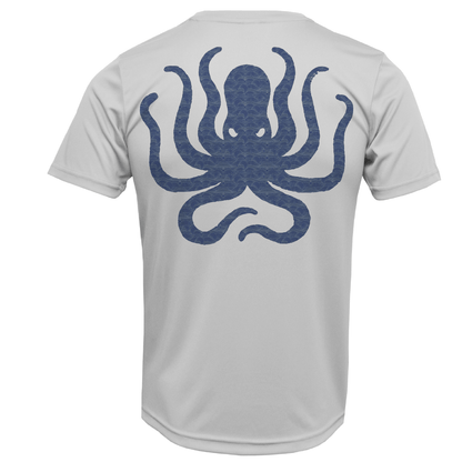 Saltwater Born Key West, FL Kraken Men's Short Sleeve UPF 50+ Dry - Fit Shirt - Angler's Pro Tackle & Outdoors