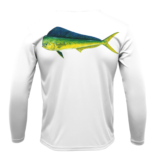 Saltwater Born Key West, FL Mahi Boy's Long Sleeve UPF 50+ Dry - Fit Shirt - Angler's Pro Tackle & Outdoors