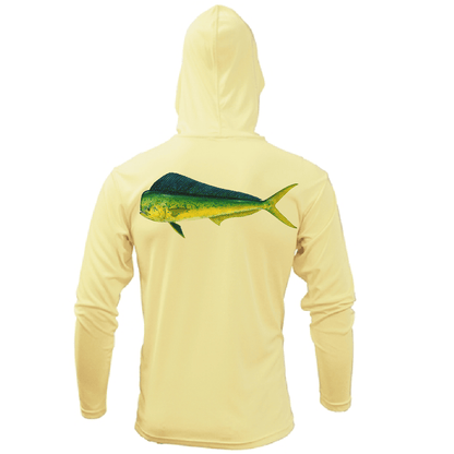 Saltwater Born Key West, FL Mahi Long Sleeve UPF 50+ Dry - Fit Hoodie - Angler's Pro Tackle & Outdoors