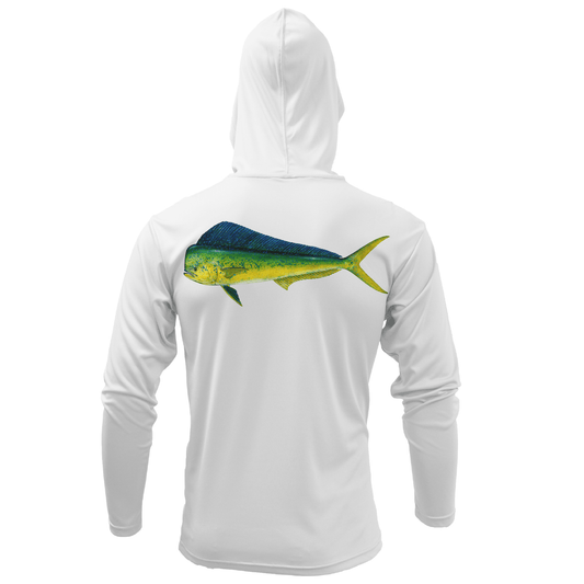 Saltwater Born Key West, FL Mahi Long Sleeve UPF 50+ Dry - Fit Hoodie - Angler's Pro Tackle & Outdoors