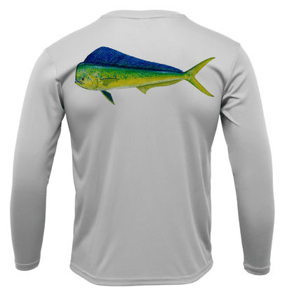 Saltwater Born Key West, FL Mahi Long Sleeve UPF 50+ Dry - Fit Shirt - Angler's Pro Tackle & Outdoors