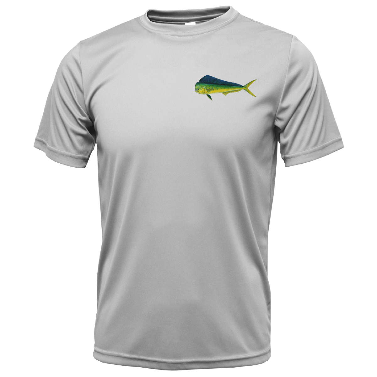 Saltwater Born Key West, FL Mahi on Chest Short Sleeve UPF 50+ Dry - Fit Shirt - Angler's Pro Tackle & Outdoors