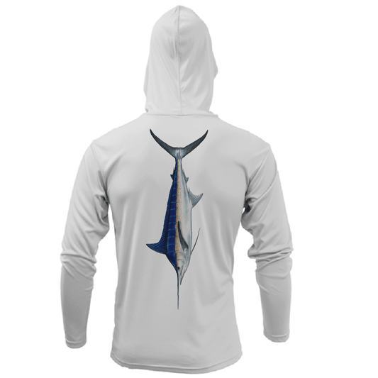 Saltwater Born Key West, FL Marlin Long Sleeve UPF 50+ Dry - Fit Hoodie - Angler's Pro Tackle & Outdoors