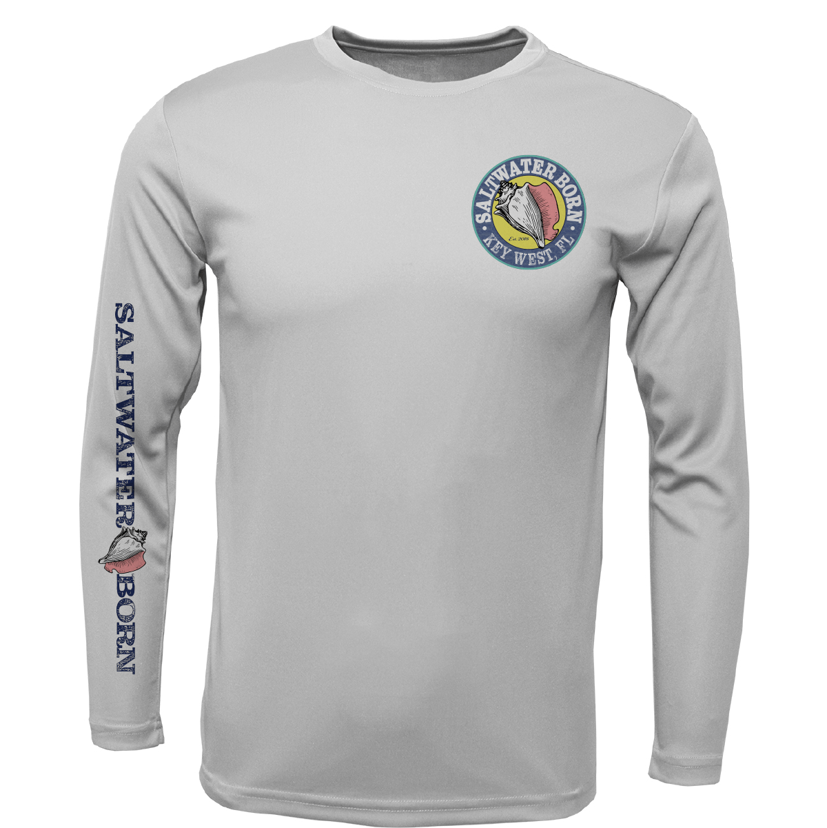 Saltwater Born Key West, FL Marlin Long Sleeve UPF 50+ Dry - Fit Shirt - Angler's Pro Tackle & Outdoors