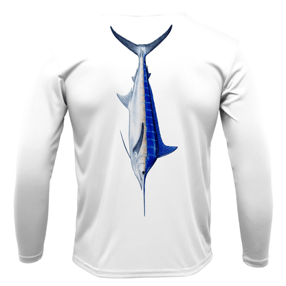 Saltwater Born Key West, FL Marlin Long Sleeve UPF 50+ Dry - Fit Shirt - Angler's Pro Tackle & Outdoors