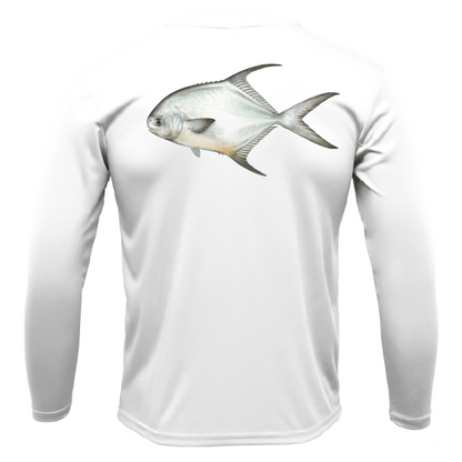 Saltwater Born Key West, FL Permit Long Sleeve UPF 50+ Dry - Fit Shirt - Angler's Pro Tackle & Outdoors