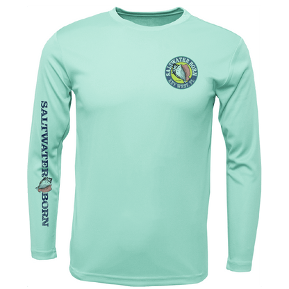 Saltwater Born Key West, FL Realistic Lobster Long Sleeve UPF 50+ Dry - Fit Shirt - Angler's Pro Tackle & Outdoors