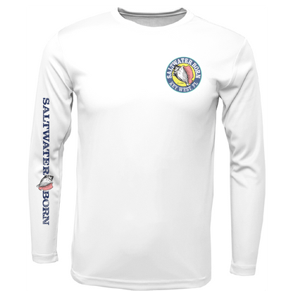 Saltwater Born Key West, FL Realistic Lobster Long Sleeve UPF 50+ Dry - Fit Shirt - Angler's Pro Tackle & Outdoors