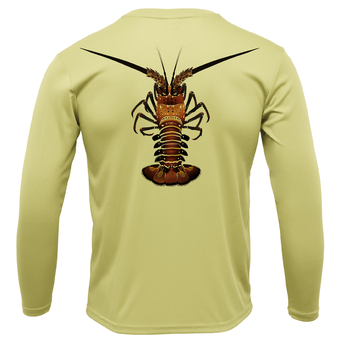 Saltwater Born Key West, FL Realistic Lobster Long Sleeve UPF 50+ Dry - Fit Shirt - Angler's Pro Tackle & Outdoors