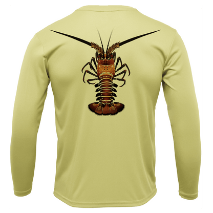 Saltwater Born Key West, FL Realistic Lobster Long Sleeve UPF 50+ Dry - Fit Shirt - Angler's Pro Tackle & Outdoors