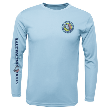 Saltwater Born Key West, FL Realistic Lobster Long Sleeve UPF 50+ Dry - Fit Shirt - Angler's Pro Tackle & Outdoors