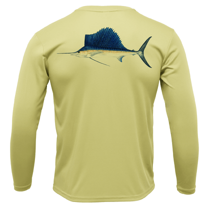 Saltwater Born Key West, FL Sailfish Long Sleeve UPF 50+ Dry - Fit Shirt - Angler's Pro Tackle & Outdoors