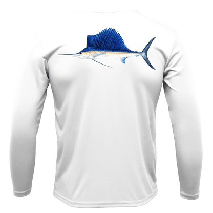 Saltwater Born Key West, FL Sailfish Long Sleeve UPF 50+ Dry - Fit Shirt - Angler's Pro Tackle & Outdoors