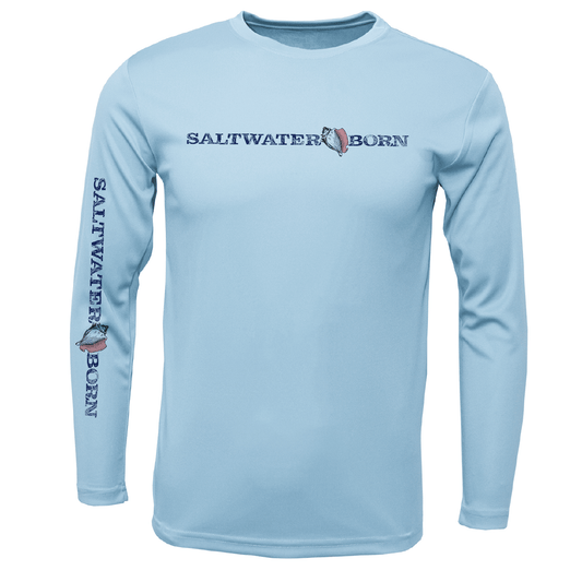 Saltwater Born Key West, FL Saltwater Born Boy's Long - Sleeve UPF 50+ Dry - Fit Shirt - Angler's Pro Tackle & Outdoors