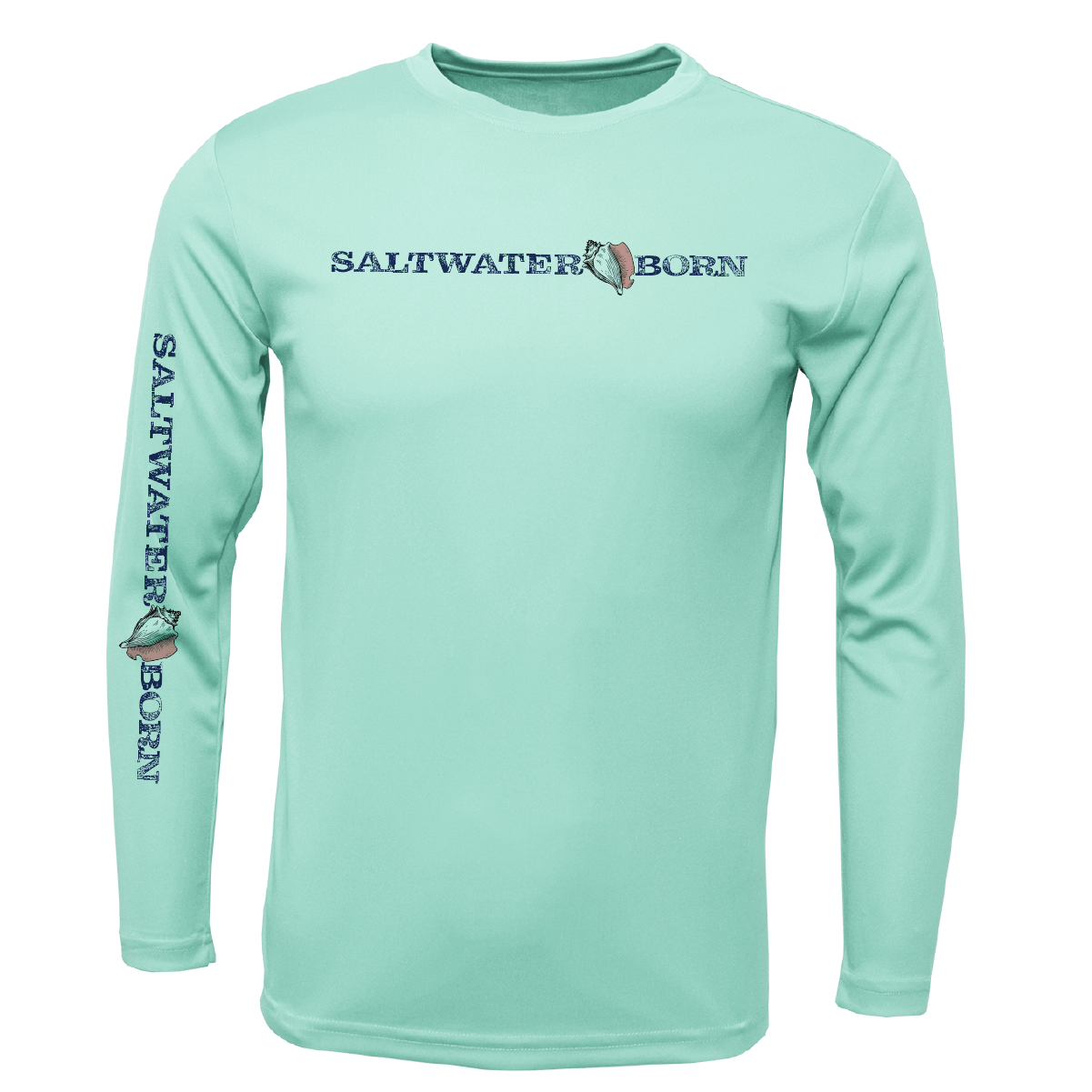 Saltwater Born Key West, FL Saltwater Born Boy's Long - Sleeve UPF 50+ Dry - Fit Shirt - Angler's Pro Tackle & Outdoors