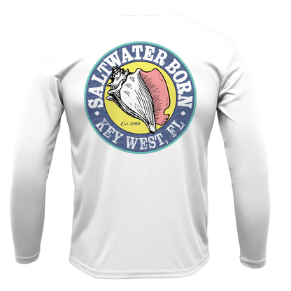 Saltwater Born Key West, FL Saltwater Born Linear Logo Long Sleeve UPF 50+ Dry - Fit Shirt - Angler's Pro Tackle & Outdoors