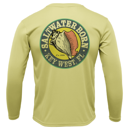 Saltwater Born Key West, FL Saltwater Born Linear Logo Long Sleeve UPF 50+ Dry - Fit Shirt - Angler's Pro Tackle & Outdoors