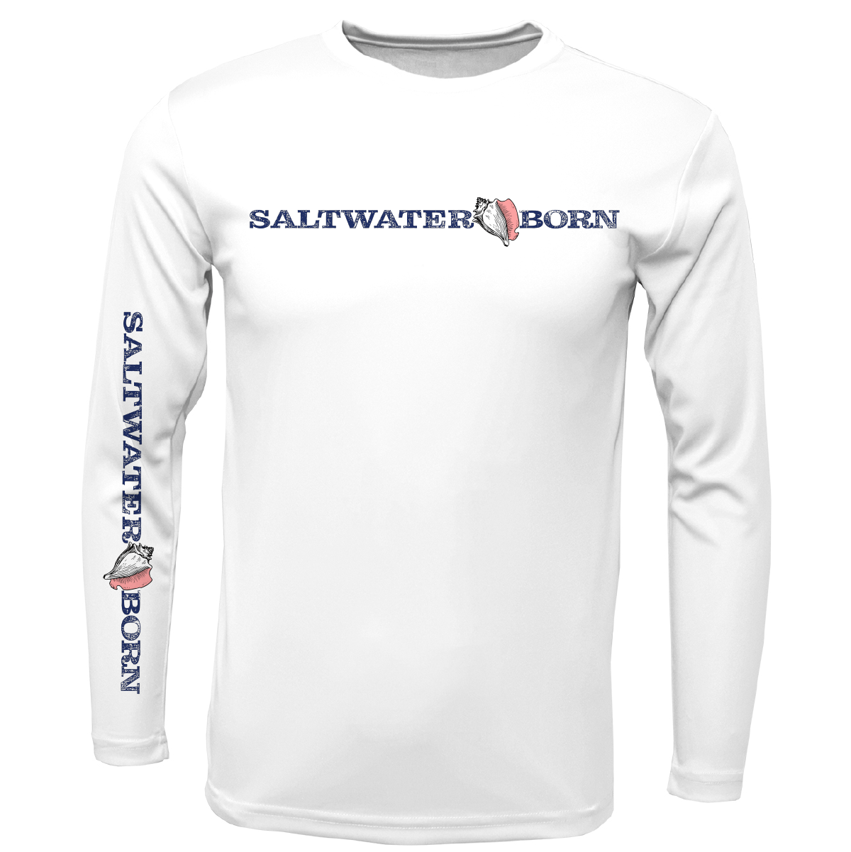 Saltwater Born Key West, FL Saltwater Born Linear Logo Long Sleeve UPF 50+ Dry - Fit Shirt - Angler's Pro Tackle & Outdoors