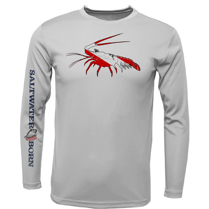 Saltwater Born Key West, FL Spiny Lobster Diver Long Sleeve UPF 50+ Dry - Fit Shirt - Angler's Pro Tackle & Outdoors