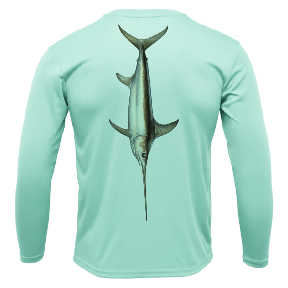 Saltwater Born Key West, FL Trophy Sword Long Sleeve UPF 50+ Dry - Fit Shirt - Angler's Pro Tackle & Outdoors