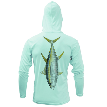 Saltwater Born Key West, FL Tuna Long Sleeve UPF 50+ Dry - Fit Hoodie - Angler's Pro Tackle & Outdoors