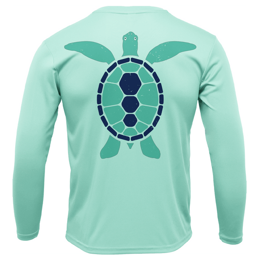 Saltwater Born Key West, FL Turtle Long Sleeve UPF 50+ Dry - Fit Shirt - Angler's Pro Tackle & Outdoors