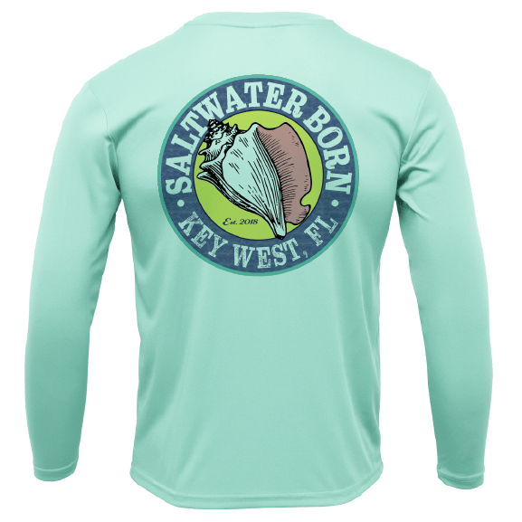 Saltwater Born Key West, FL USA Born Long Sleeve UPF 50+ Dry - Fit Shirt - Angler's Pro Tackle & Outdoors