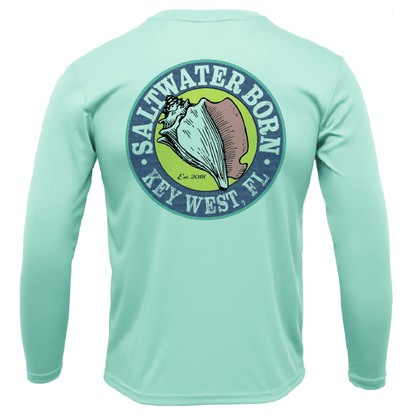 Saltwater Born Key West, FL USA Born Long Sleeve UPF 50+ Dry - Fit Shirt - Angler's Pro Tackle & Outdoors