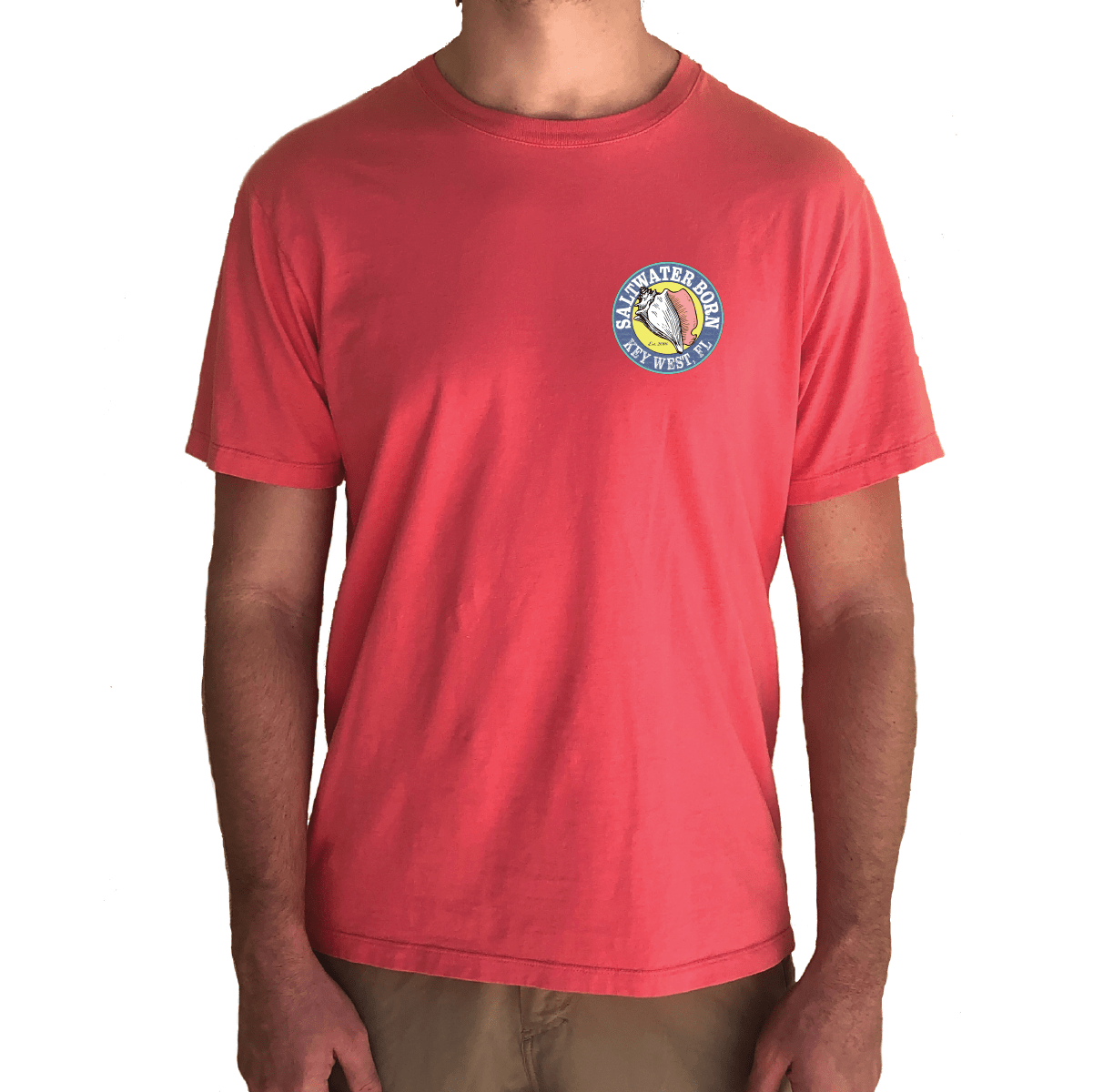 Saltwater Born Key West, Florida Circle Logo Saltwater Born Tee - Angler's Pro Tackle & Outdoors