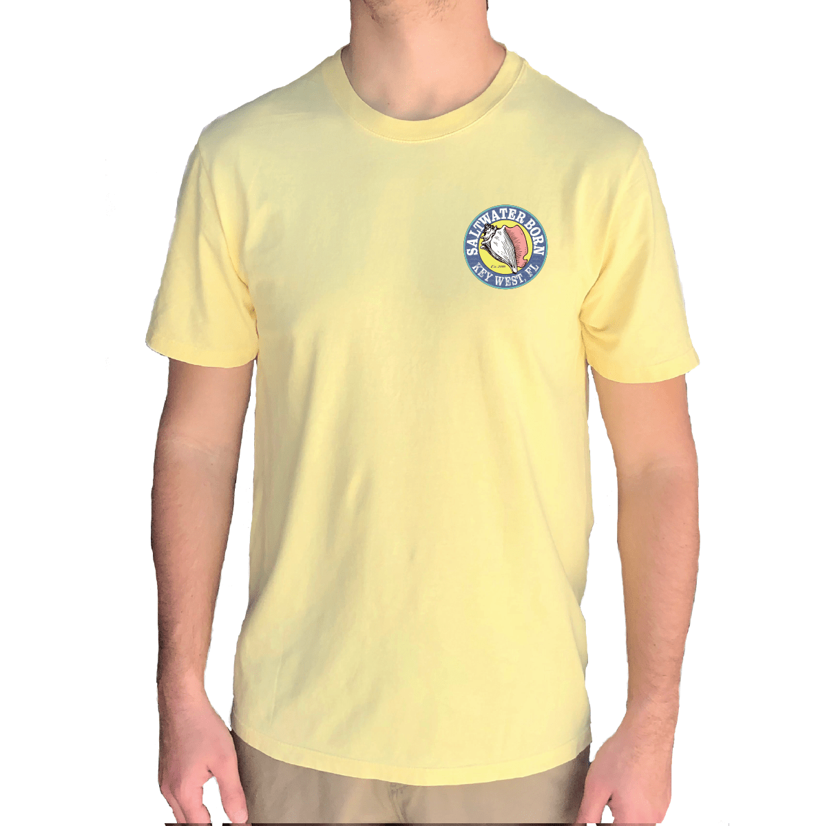 Saltwater Born Key West, Florida Circle Logo Saltwater Born Tee - Angler's Pro Tackle & Outdoors