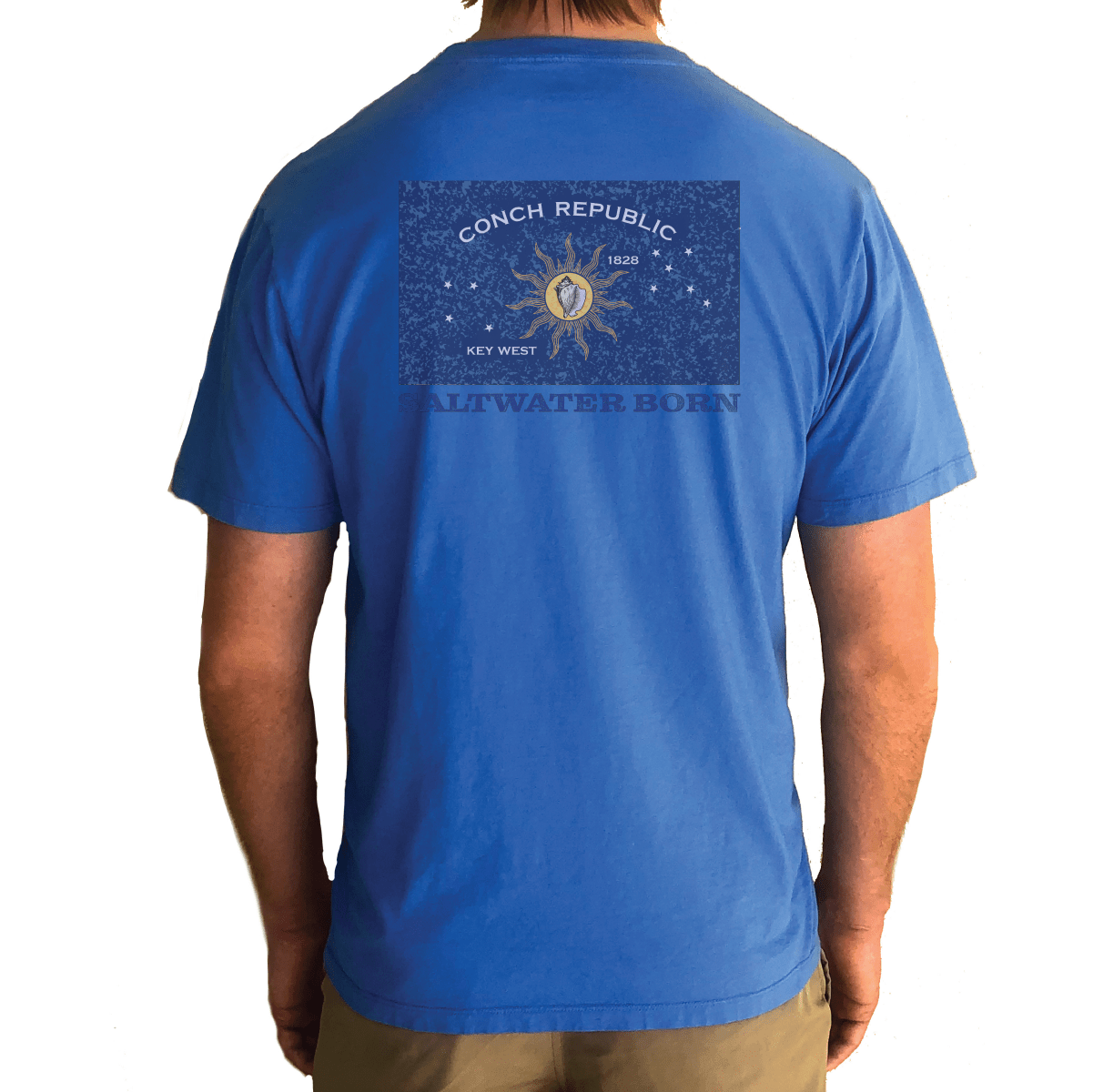 Saltwater Born Key West, Florida Conch Republic Tee - Angler's Pro Tackle & Outdoors