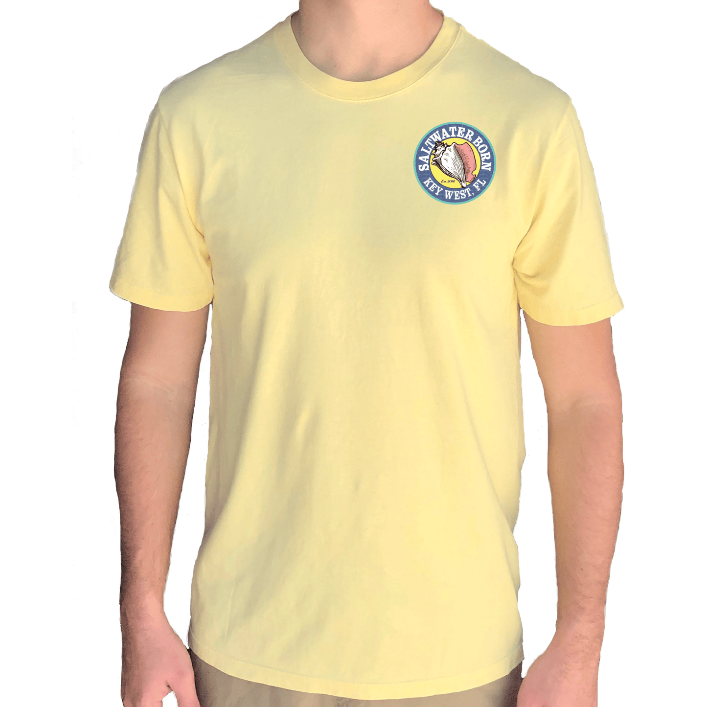 Saltwater Born Key West, Florida Flag Tee - Angler's Pro Tackle & Outdoors