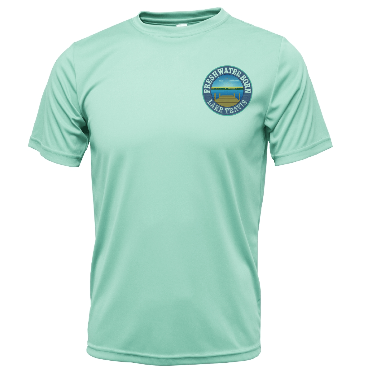 Saltwater Born Lake Travis "All For Rum and Rum For All" Men's Short Sleeve UPF 50+ Dry - Fit Shirt - Angler's Pro Tackle & Outdoors