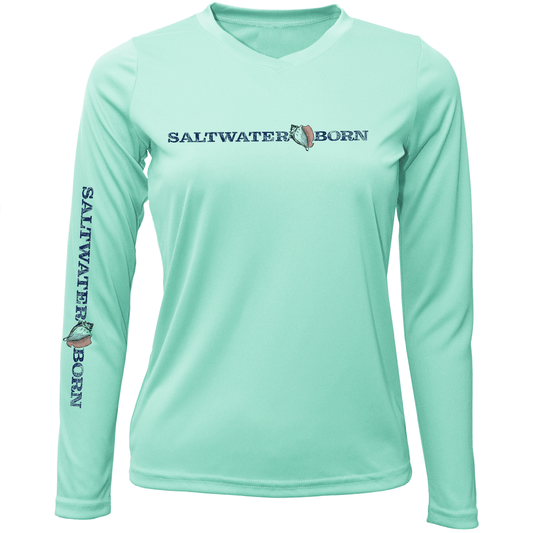 Saltwater Born Long Sleeve UPF 50+ Dry - Fit Shirt - Angler's Pro Tackle & Outdoors