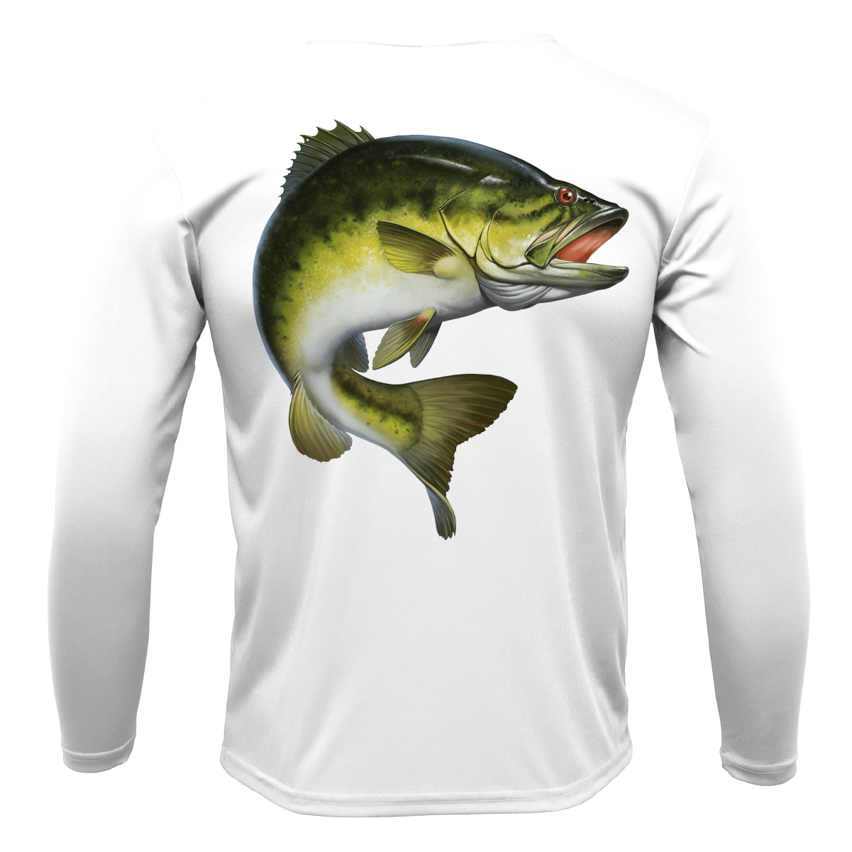 Saltwater Born Marietta, GA Freshwater Born Largemouth Bass Men's Long Sleeve UPF 50+ Dry - Fit Shirt - Angler's Pro Tackle & Outdoors