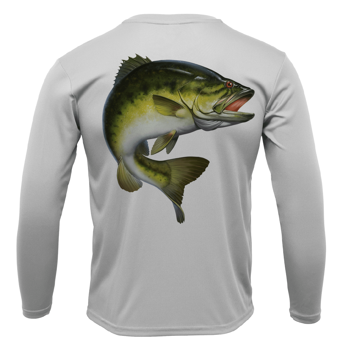 Saltwater Born Marietta, GA Freshwater Born Largemouth Bass Men's Long Sleeve UPF 50+ Dry - Fit Shirt - Angler's Pro Tackle & Outdoors