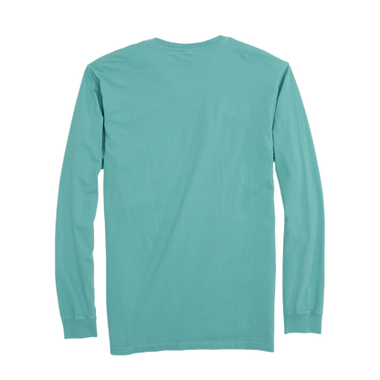 Saltwater Born Men's Linear Logo Cotton Long Sleeve Shirt - Angler's Pro Tackle & Outdoors