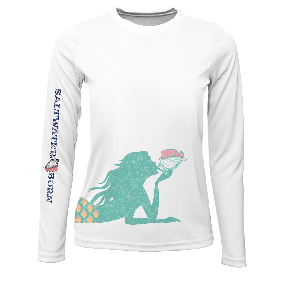 Saltwater Born Mermaid Girl's Long Sleeve UPF 50+ Dry - Fit Shirt - Angler's Pro Tackle & Outdoors