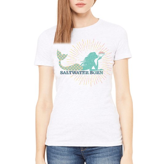 Saltwater Born Mermaid Tee - Angler's Pro Tackle & Outdoors