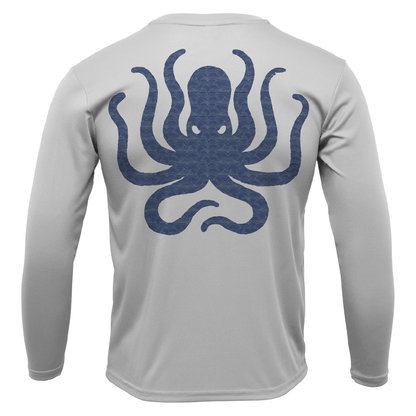 Saltwater Born Michigan Freshwater Born Kraken Men's Long Sleeve UPF 50+ Dry - Fit Shirt - Angler's Pro Tackle & Outdoors