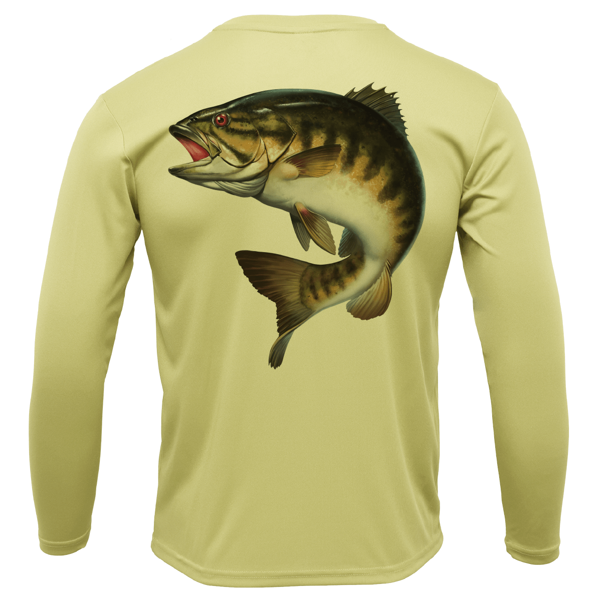 Saltwater Born Michigan Freshwater Born Smallmouth Bass Men's Long Sleeve UPF 50+ Dry - Fit Shirt - Angler's Pro Tackle & Outdoors