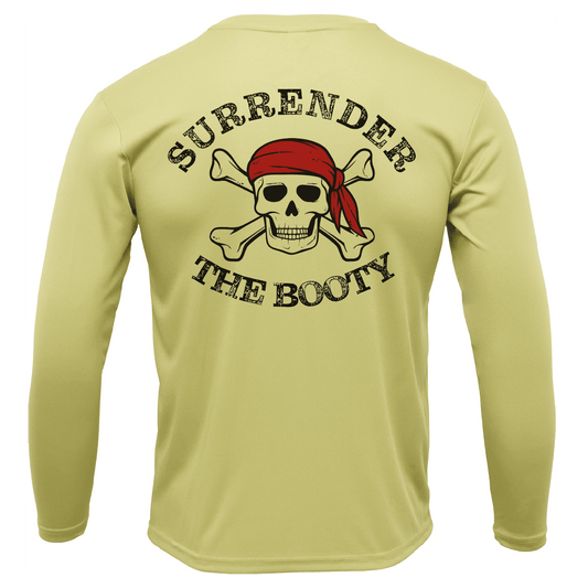 Saltwater Born Michigan Freshwater Born "Surrender The Booty" Men's Long Sleeve UPF 50+ Dry - Fit Shirt - Angler's Pro Tackle & Outdoors