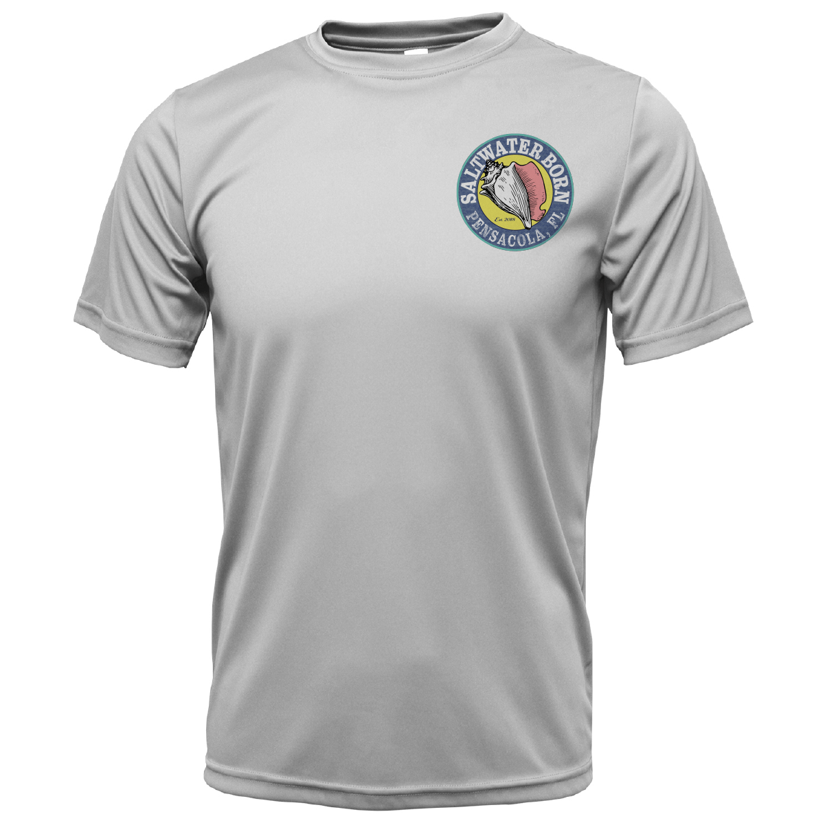 Saltwater Born Pensacola, FL "Surrender The Booty" Men's Short Sleeve UPF 50+ Dry - Fit Shirt - Angler's Pro Tackle & Outdoors