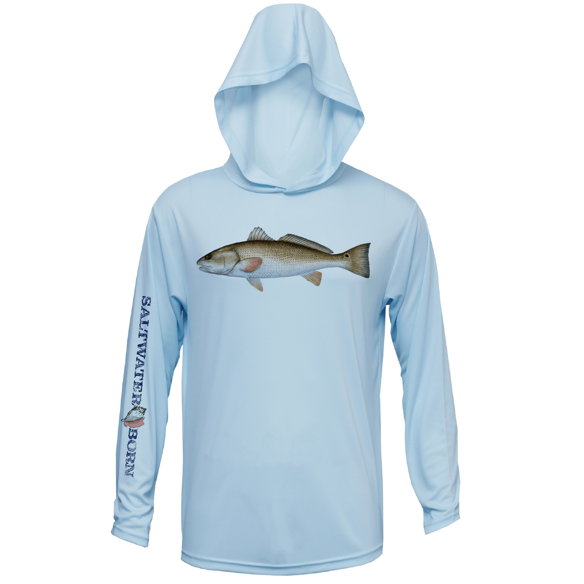 Saltwater Born Redfish Long Sleeve UPF 50+ Dry - Fit Hoodie - Angler's Pro Tackle & Outdoors