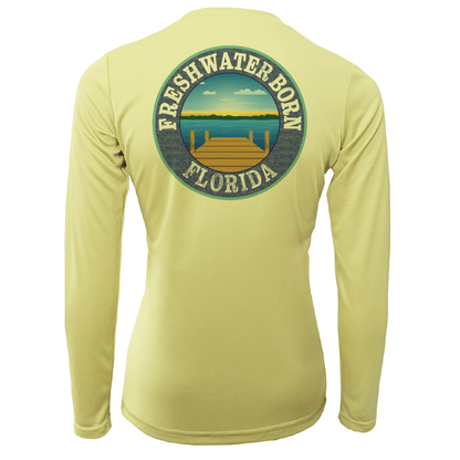 Saltwater Born State of Florida Freshwater Born Women's Long Sleeve UPF 50+ Dry - Fit Shirt - Angler's Pro Tackle & Outdoors